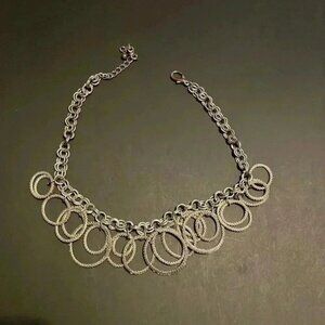 Silver exaggerated metal stylish fashionable